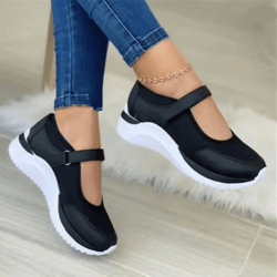 comfort knit platform sneakers for women casual thick sole shoes