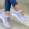 Comfort Knit Platform Sneakers For Women Casual Thick Sole Shoes 1
