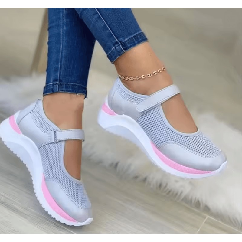 Comfort Knit Platform Sneakers For Women Casual Thick Sole Shoes 1