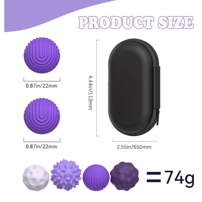 MagnaCalm Magnetic Silicone Sensory Balls Fidget Toy For Stress Relief 3