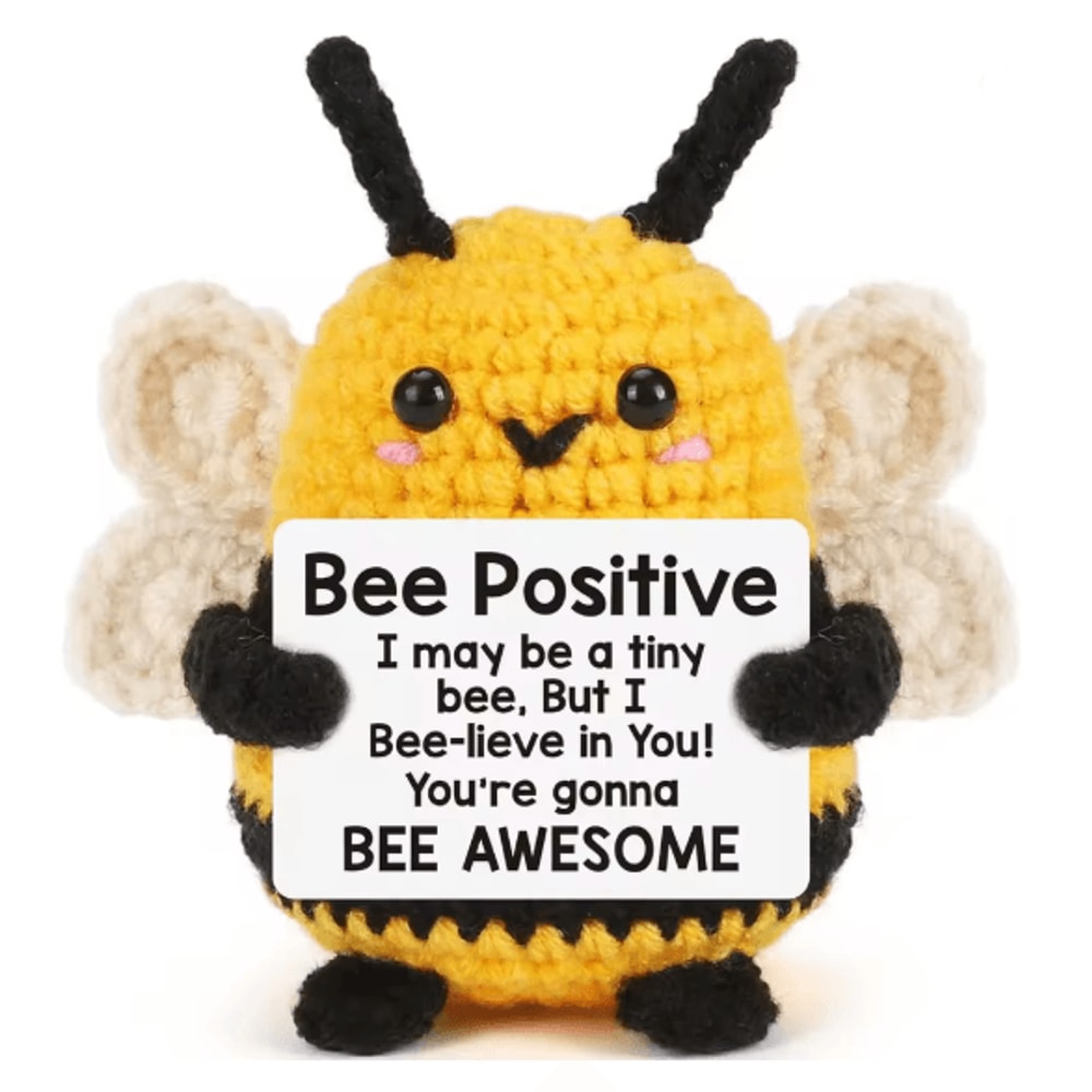 Emotional Support Coffee Crochet Doll Desk Decor Gift 2