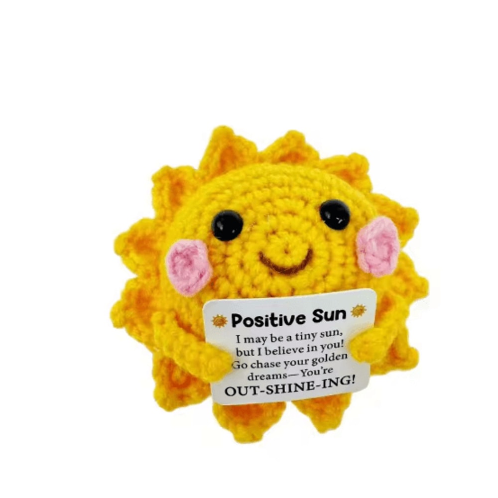 Emotional Support Coffee Crochet Doll Desk Decor Gift 14