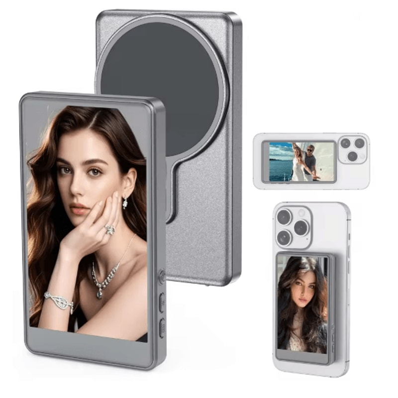 Magnetic Selfie Monitor Screen For Phone Wireless Vlog Display 4