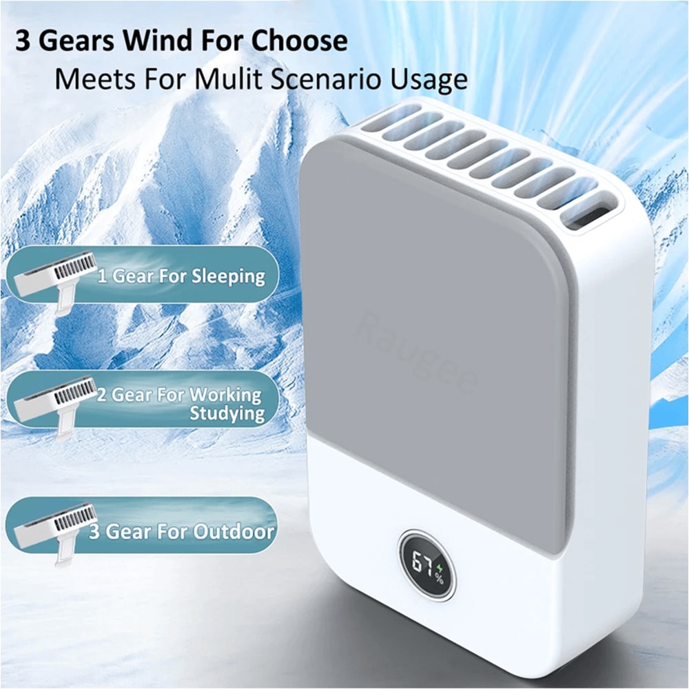 Portable Waist Fan Neck Hanging USB Mini Air Cooler 1