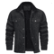 Mens Fleece Lined Parka Jacket Casual Autumn Winter Coat 3