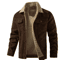 Mens Fleece Lined Parka Jacket Casual Autumn Winter Coat 4