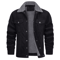 Mens Fleece Lined Parka Jacket Casual Autumn Winter Coat 5