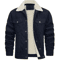 Mens Fleece Lined Parka Jacket Casual Autumn Winter Coat 6