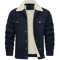 Mens Fleece Lined Parka Jacket Casual Autumn Winter Coat 6