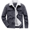Mens Fleece Lined Parka Jacket Casual Autumn Winter Coat 7