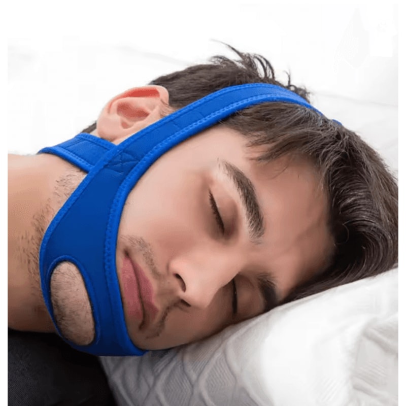 Adjustable Anti Snore Chin Strap Sleep Support Belt 8