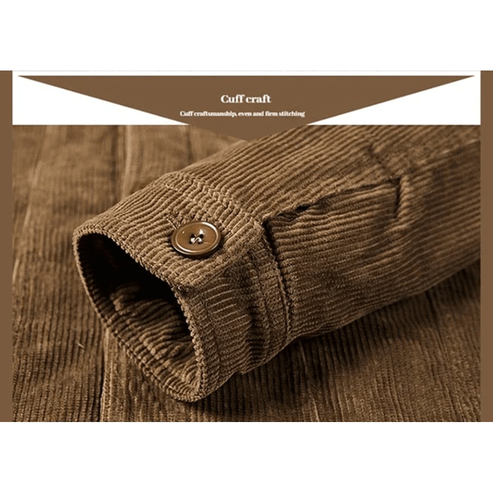 Mens Casual Cotton Jacket Autumn Winter Lapel Coat 0