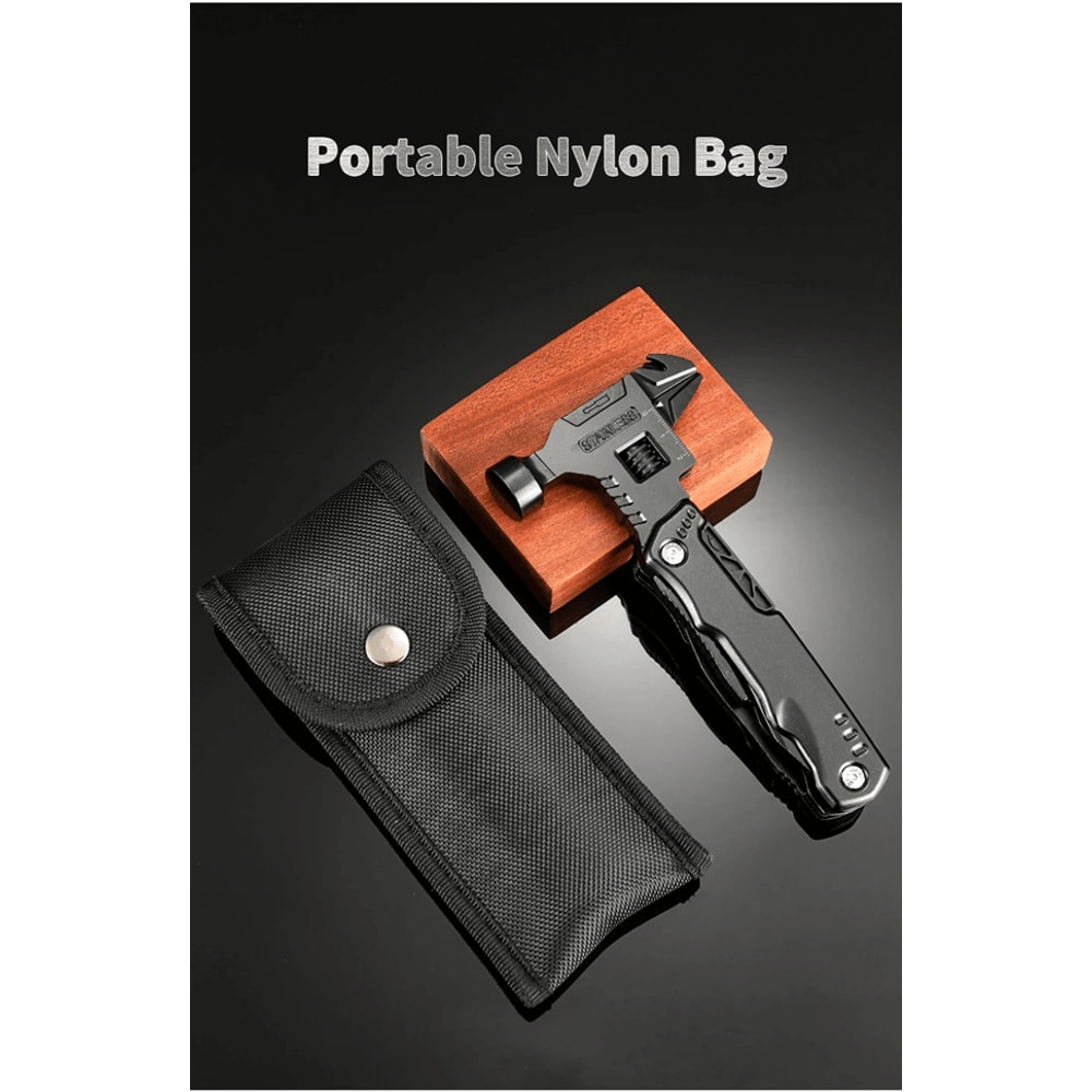 Multifunctional Camping Survival Multi Tool Hammer Wrench Knife 2