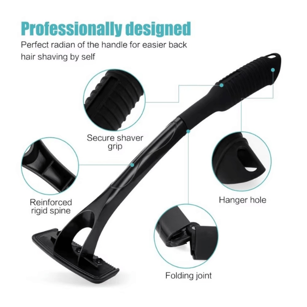 FlexReach Triple Blade Back Shaver For Men Long Handle Body Razor 1