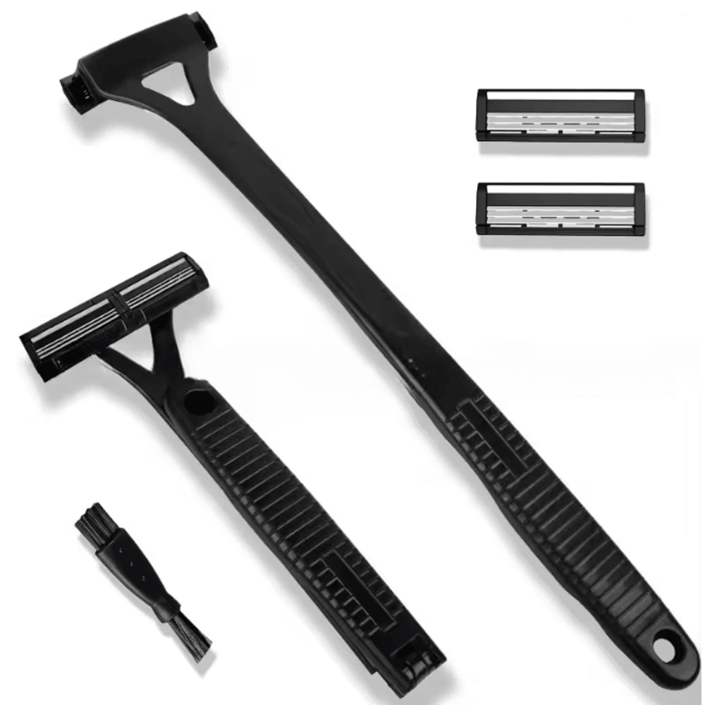 FlexReach Triple Blade Back Shaver For Men Long Handle Body Razor 5
