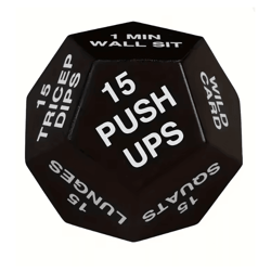 powerdice 12 sided fitness stress ball workout challenge trainer