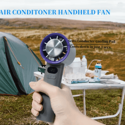 arcticflow portable cooling fan with digital display and ice cooling tech