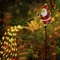 Santa Solar Kettle Garden Light Outdoor Christmas LED Decor 2