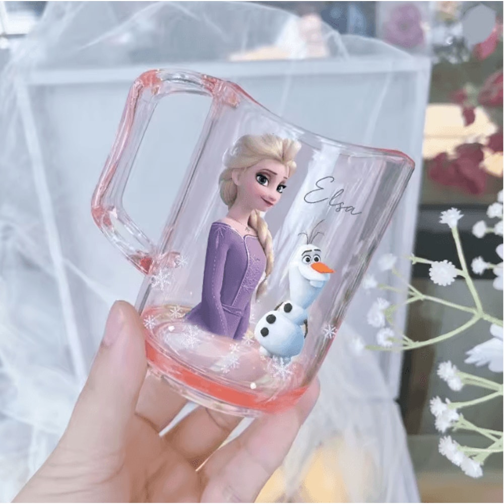 Princess Elsa Kids Mouthwash Cup Cute Cartoon Brushing Rinse Cup 3