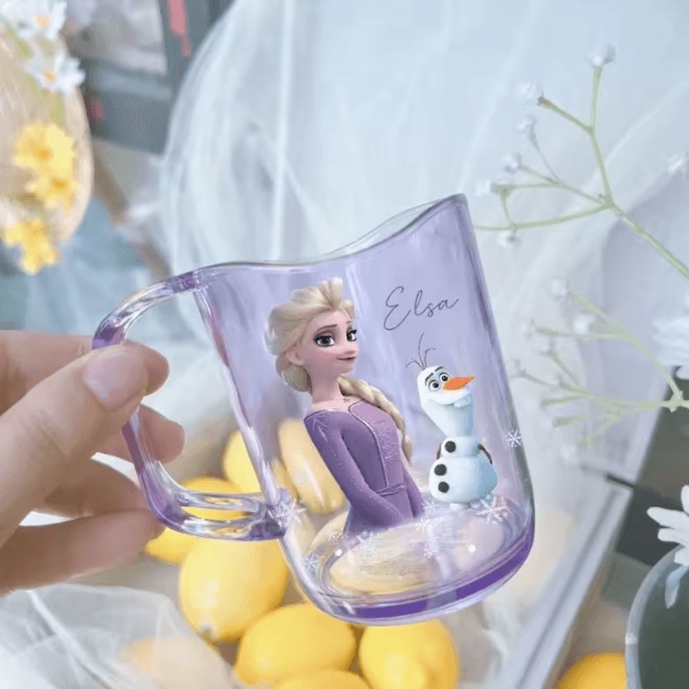 Princess Elsa Kids Mouthwash Cup Cute Cartoon Brushing Rinse Cup 4