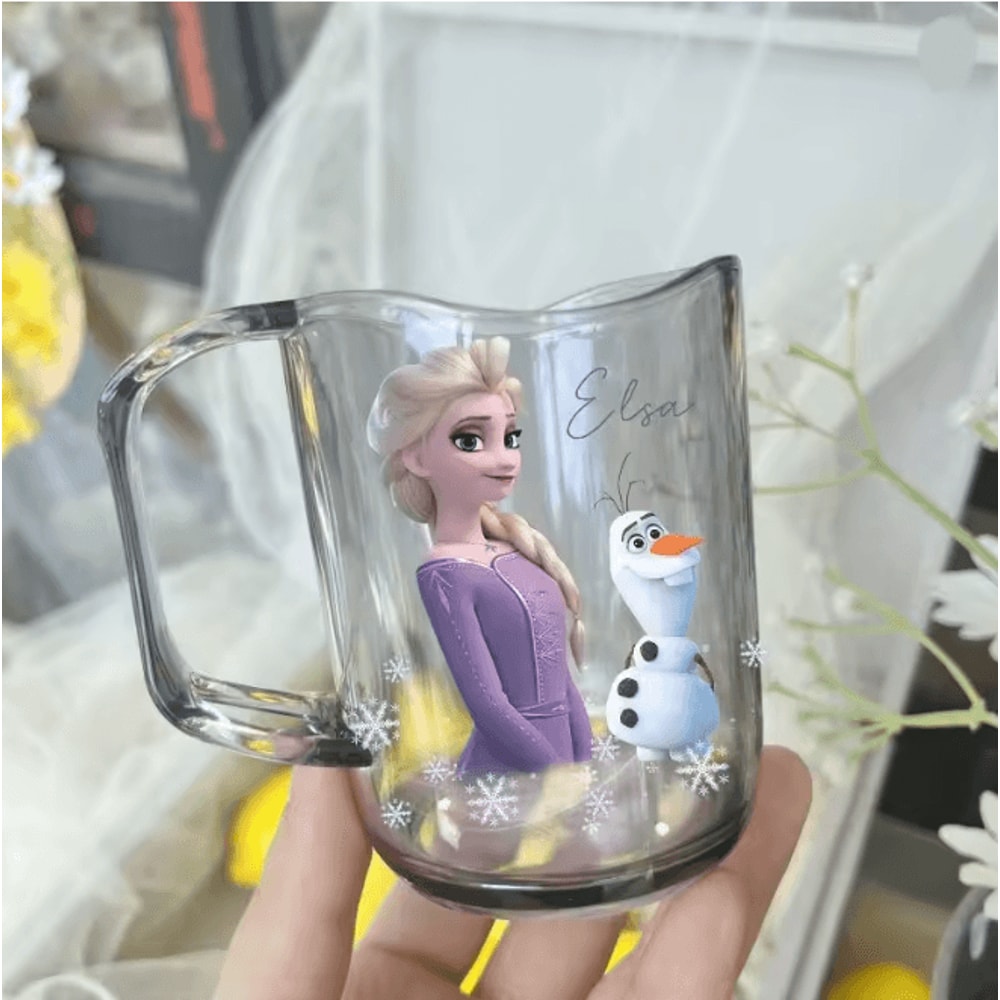 Princess Elsa Kids Mouthwash Cup Cute Cartoon Brushing Rinse Cup 5