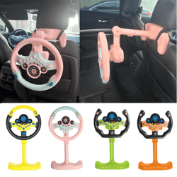 kids interactive steering wheel toy with lights and sound