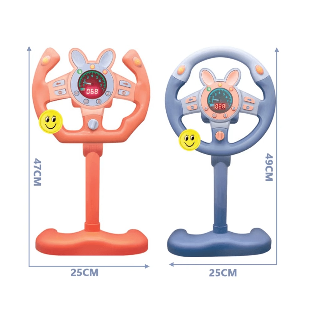 Kids Interactive Steering Wheel Toy With Lights And Sound 2