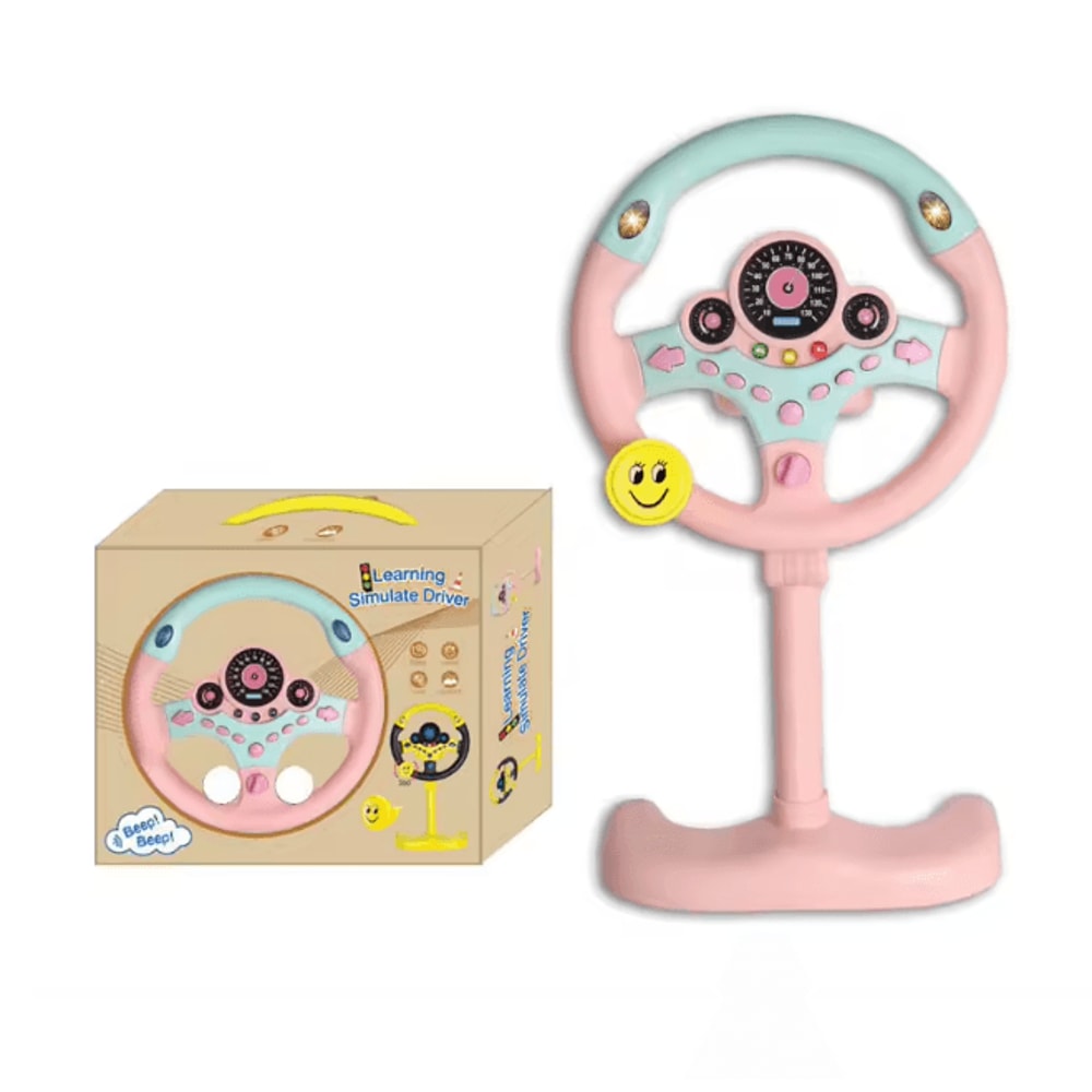 Kids Interactive Steering Wheel Toy With Lights And Sound 6