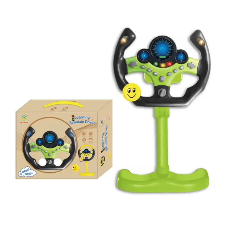 Kids Interactive Steering Wheel Toy With Lights And Sound 7