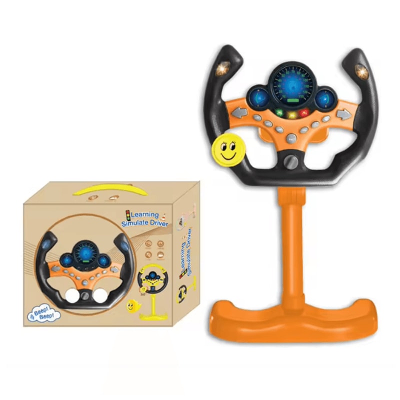 Kids Interactive Steering Wheel Toy With Lights And Sound 8