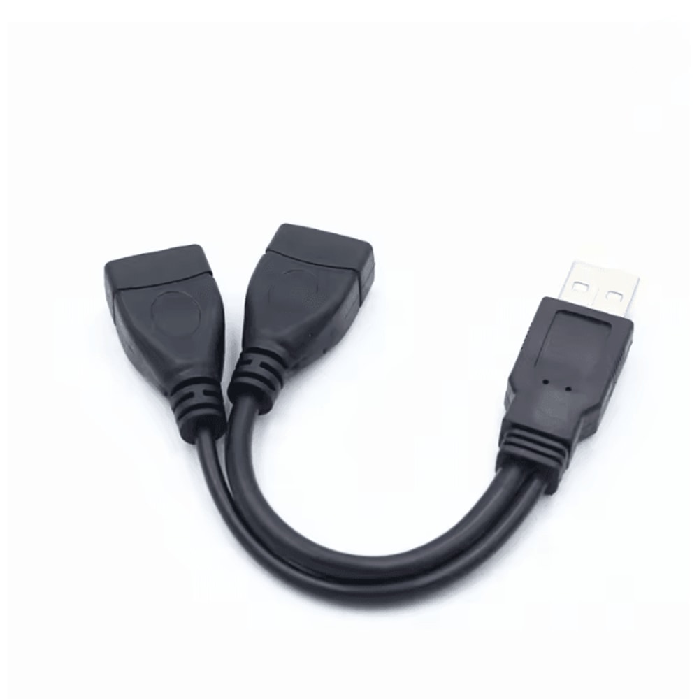 Dual Port USB Splitter Cable USB 20 Male To Two Female Adapter 1