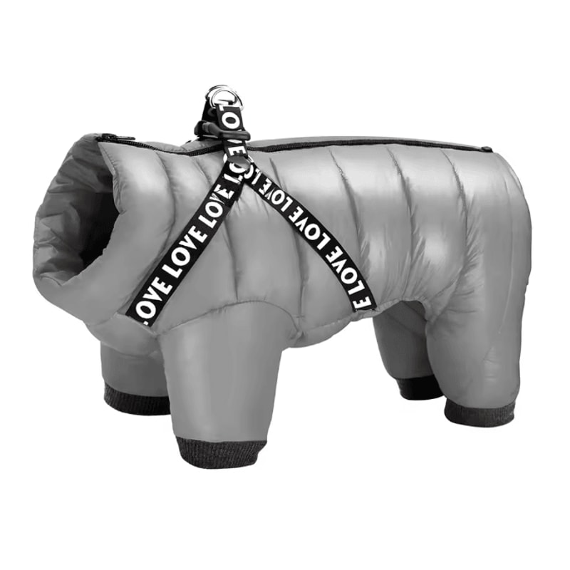 CozyPaws Winter Dog Coat With Built In Harness Warm Cotton Jacket 9