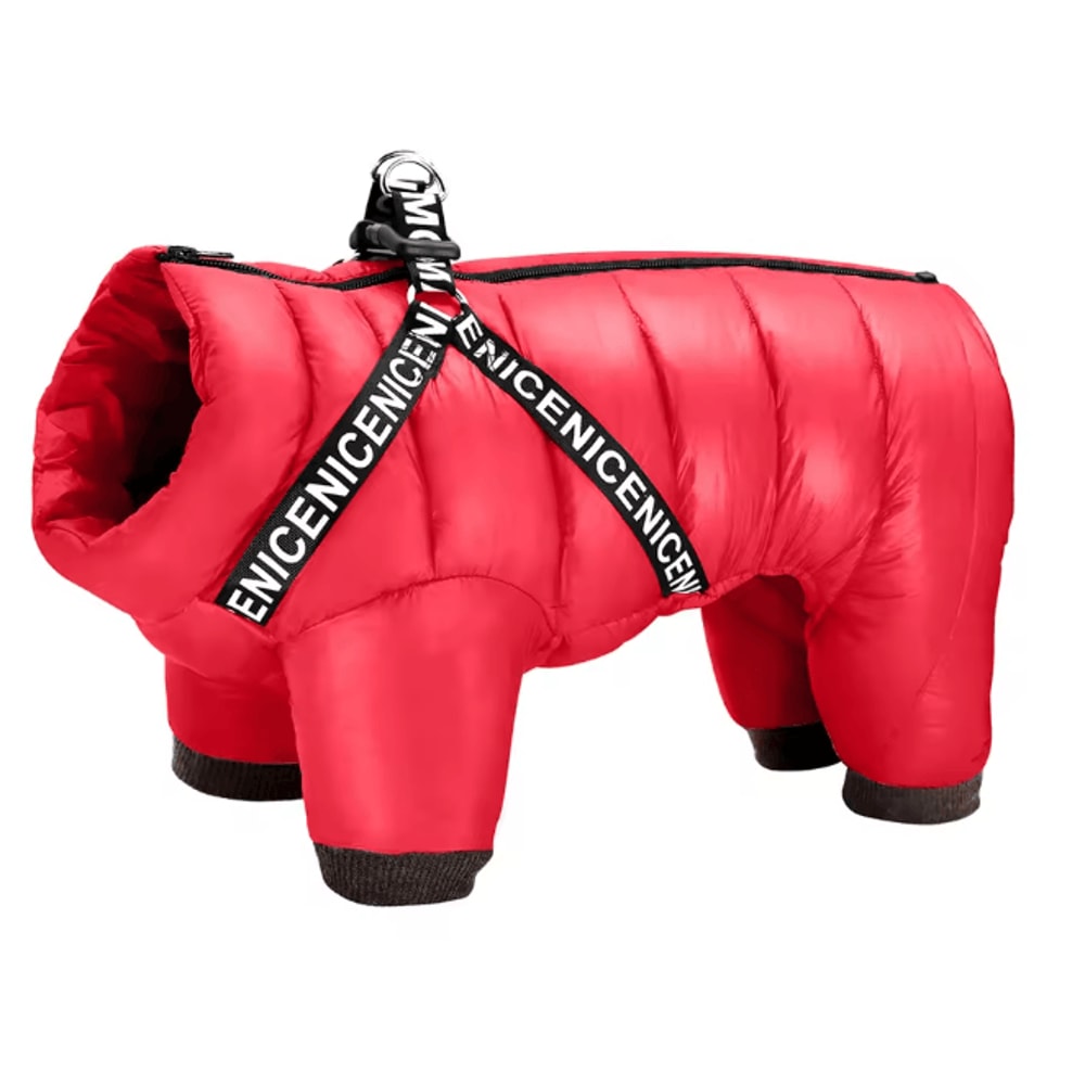 CozyPaws Winter Dog Coat With Built In Harness Warm Cotton Jacket 6