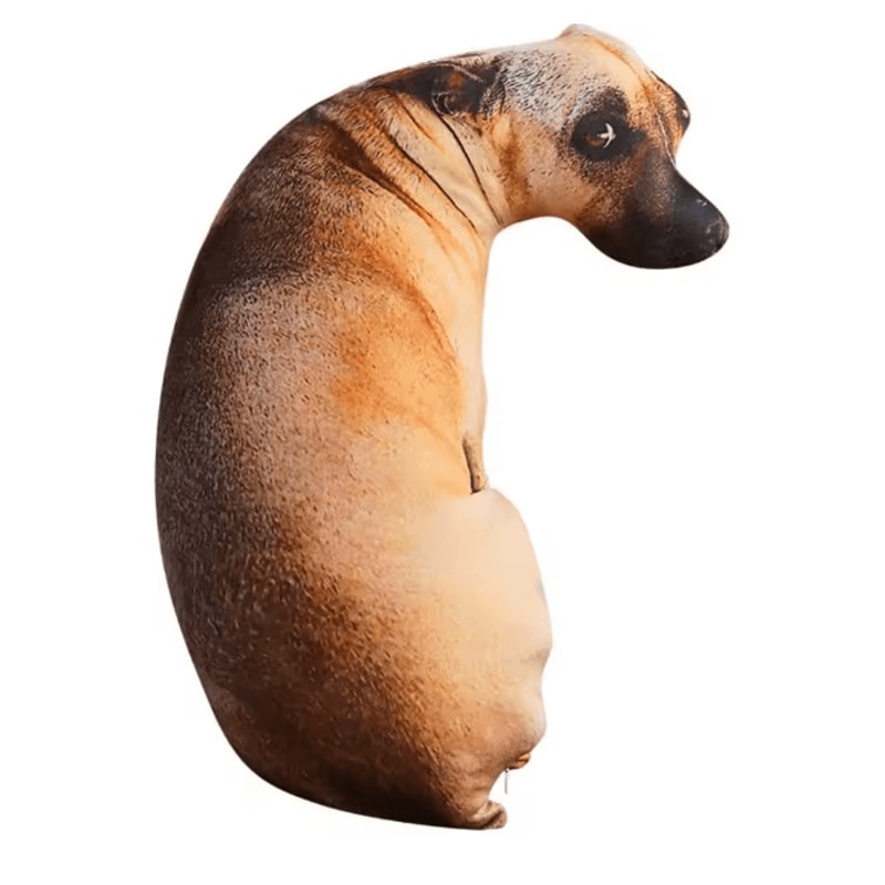 3D Lifelike Dog Head Throw Pillow Cute Animal Cushion Decor 5