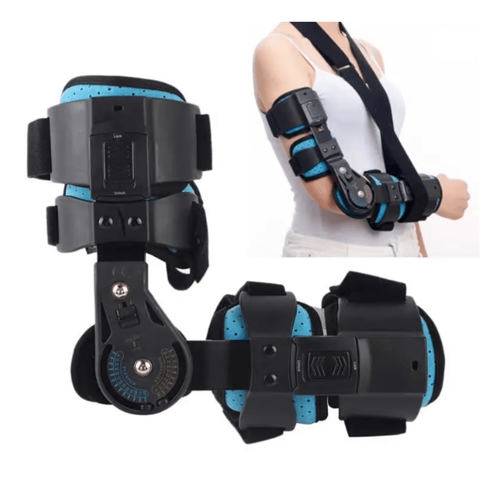 Adjustable Hinged ROM Elbow Brace For Arm Injury Recovery 0