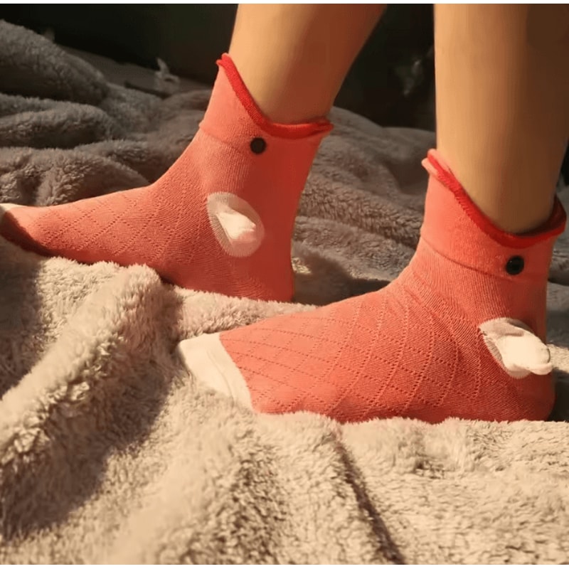 Funny Crocodile Christmas Socks Knitted Animal Holiday Party Socks 4