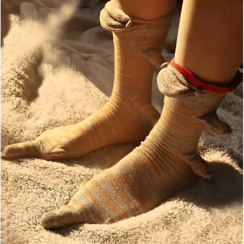 Funny Crocodile Christmas Socks Knitted Animal Holiday Party Socks 6