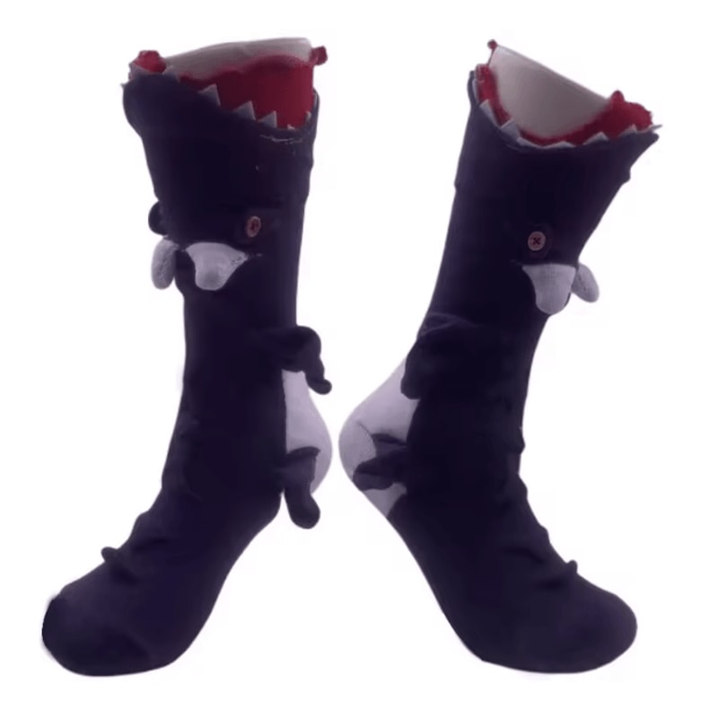 Funny Crocodile Christmas Socks Knitted Animal Holiday Party Socks 8