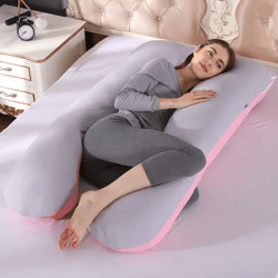u shape pregnancy pillow case cotton cover for maternity support