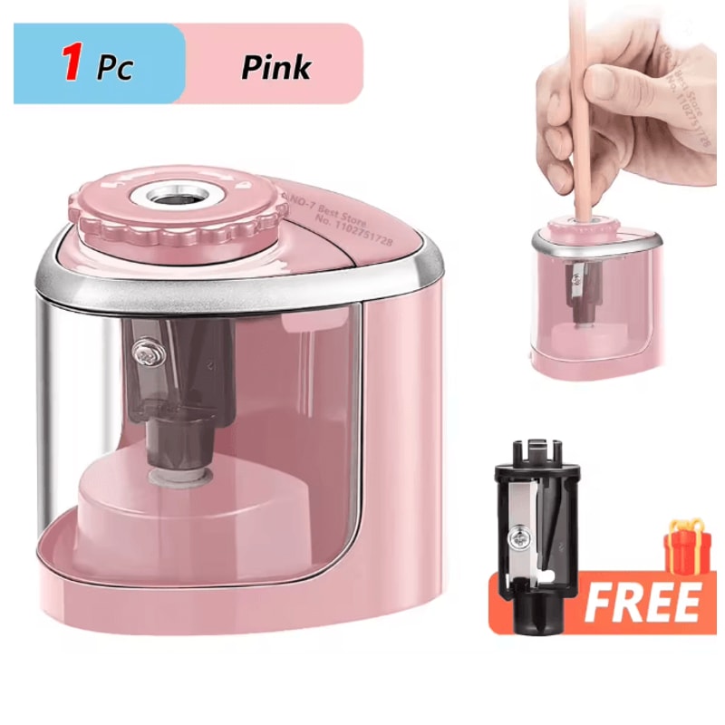 TENWIN Electric Pencil Sharpener Portable Desktop Automatic Sharpener For School And Office 5