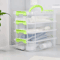 4 Layer Transparent Storage Box With Drawers Portable Plastic Organizer Case 1
