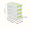 4 Layer Transparent Storage Box With Drawers Portable Plastic Organizer Case 2