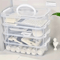 4 Layer Transparent Storage Box With Drawers Portable Plastic Organizer Case 6
