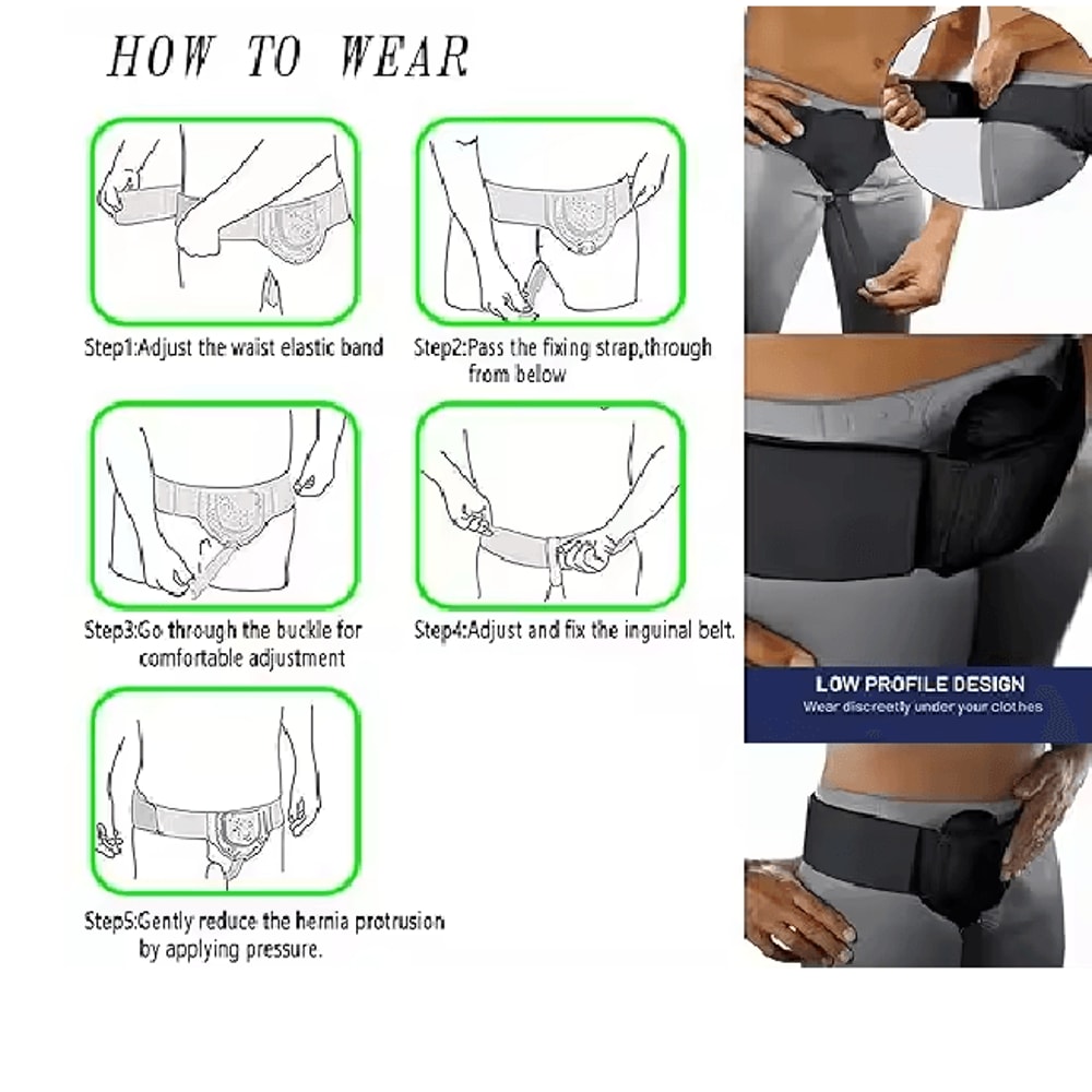 Adjustable Groin Support Belt With Compression Pads For Men And Women 2