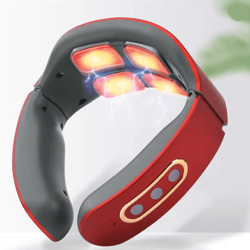 electric neck and shoulder massager with pulse therapy and adjustable modes