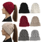 Womens Knit Pom Pom Beanie Winter Ponytail Hat With Ear Braids 0