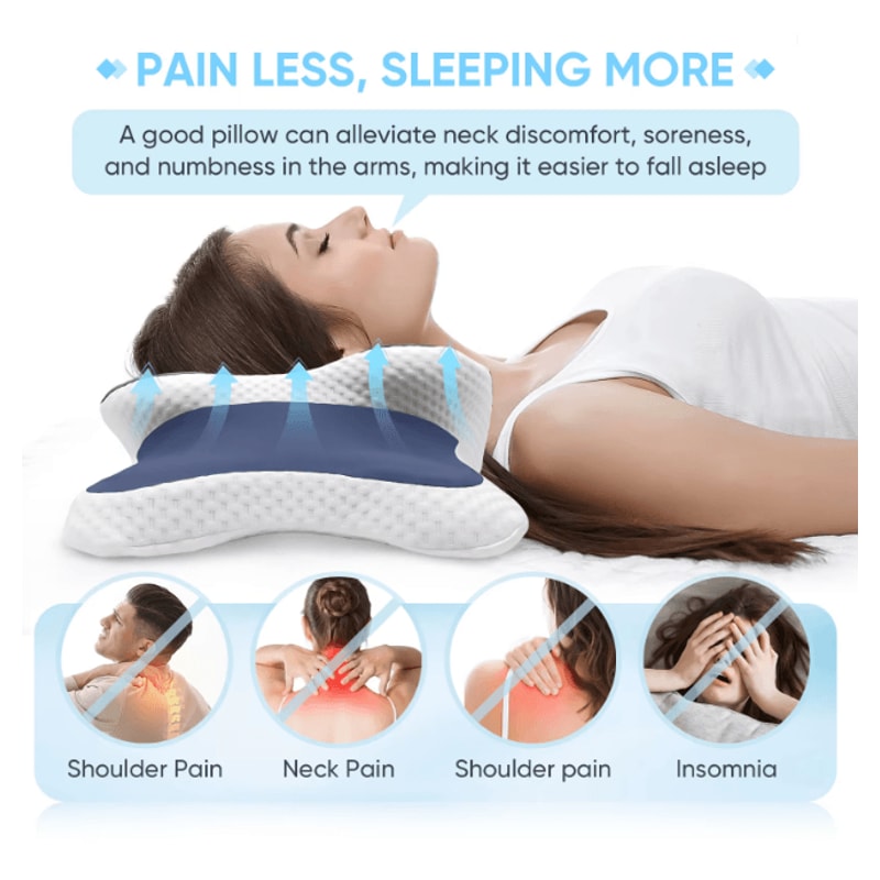Ergonomic Memory Foam Cervical Pillow For Neck Support And Comfort 1