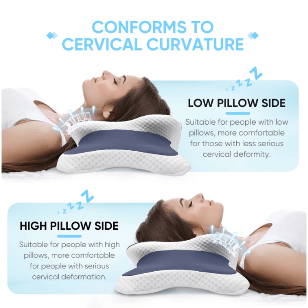 Ergonomic Memory Foam Cervical Pillow For Neck Support And Comfort 2