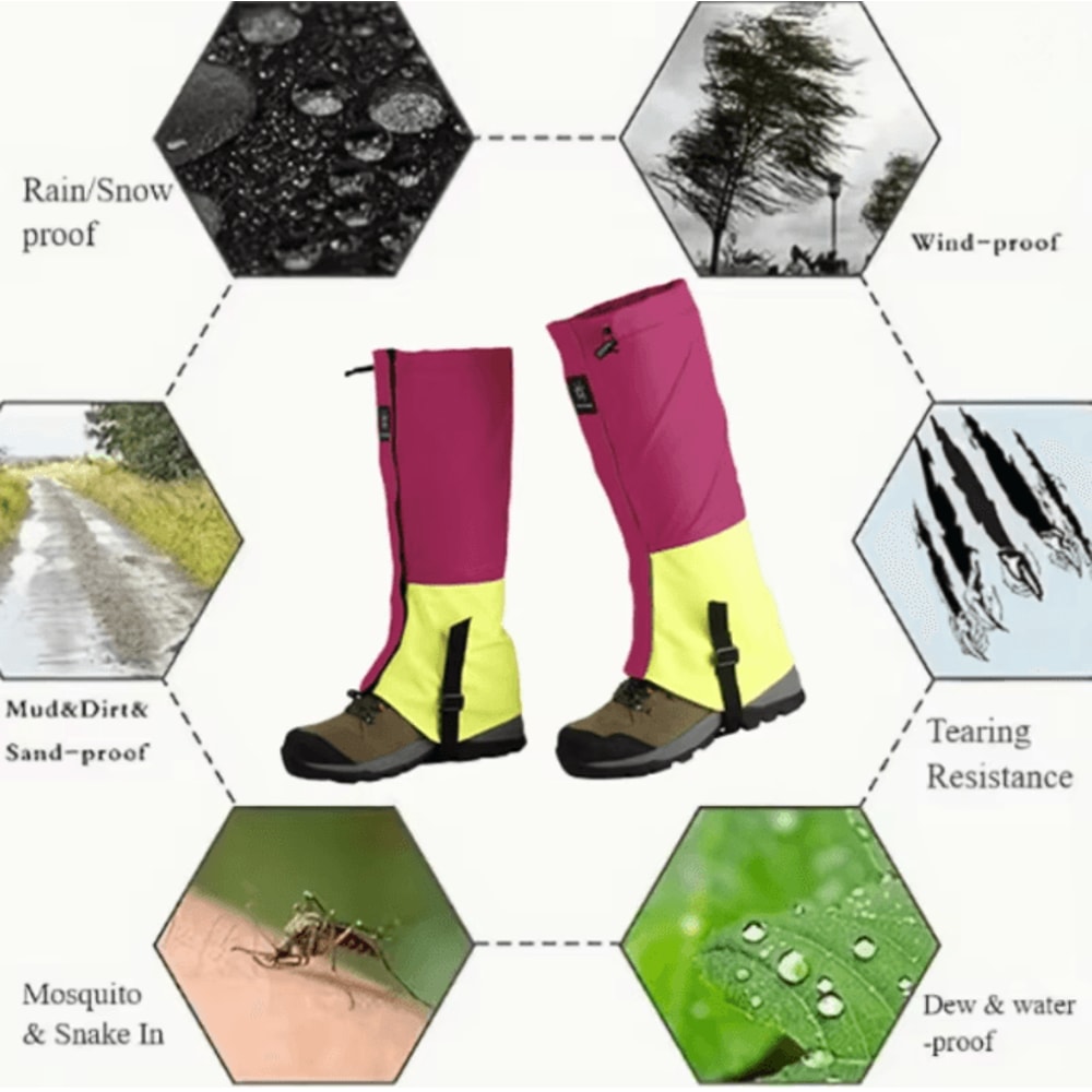 Waterproof Leg Gaiters For Snow Hiking And Desert Sand Protection 1