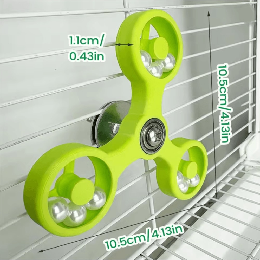 Interactive Rotating Parrot Toy For Bird Cage Mental Stimulation 5